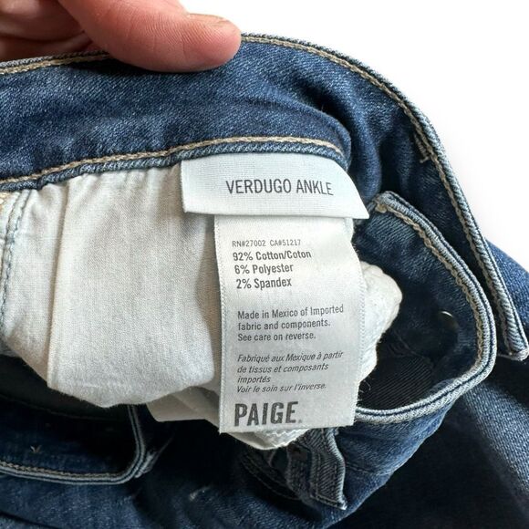PAIGE Women’s Hansen Wash Verdugo Ankle Skinny Jeans Size 28 - Picture 5 of 7